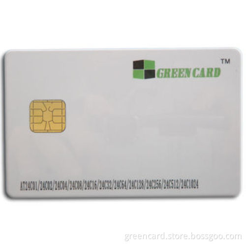 Contact Card, Equipped with ISO7816 Protocol and Glossy or Matte Surface